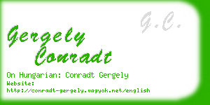 gergely conradt business card